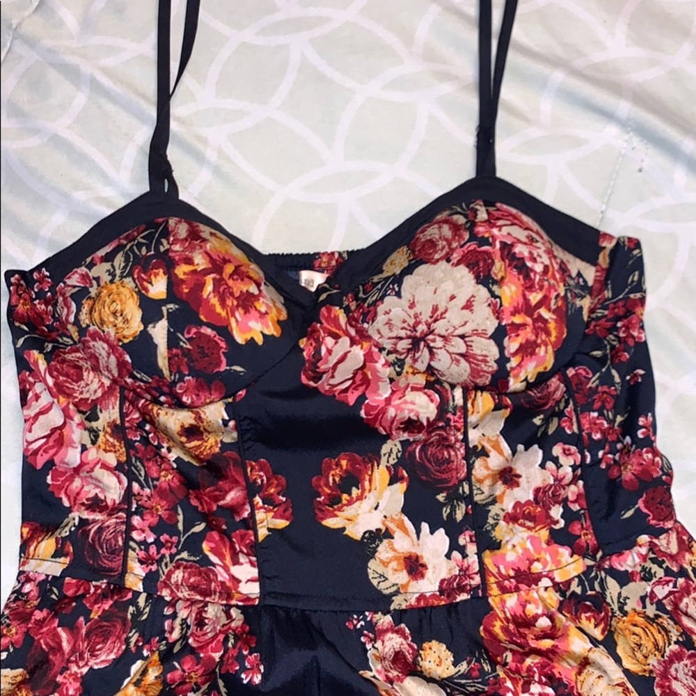 Strappy Floral Jumpsuit